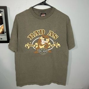 Harley Davidson Looney Toons Thiel’s Wheel Upper Sandusky Ohio Medium T Shirt